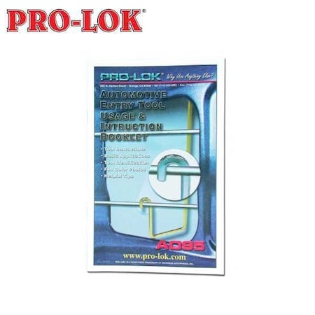 Pro-Lok Tool Instruction Booklet PRL-AO95